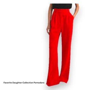 Favorite Daughter Red Pomodoro Tailored High Waist Pants Size 16 NWT
